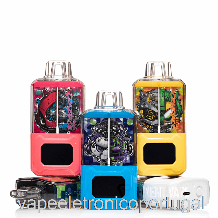 Vape Eletrônico Crazyace B15000 Algodão Doce Azul Descartável